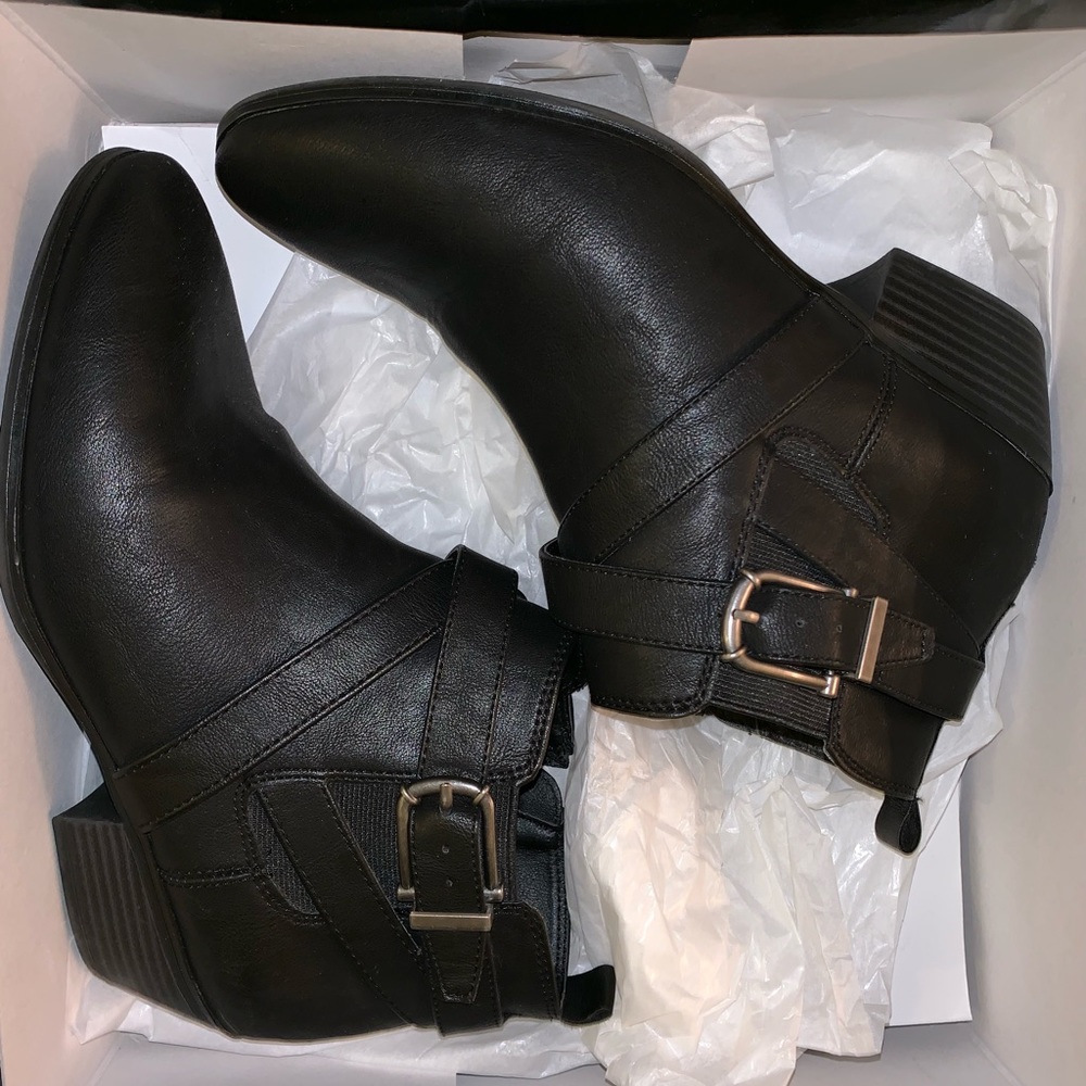 Style & Co - Black strap Bootie - 8